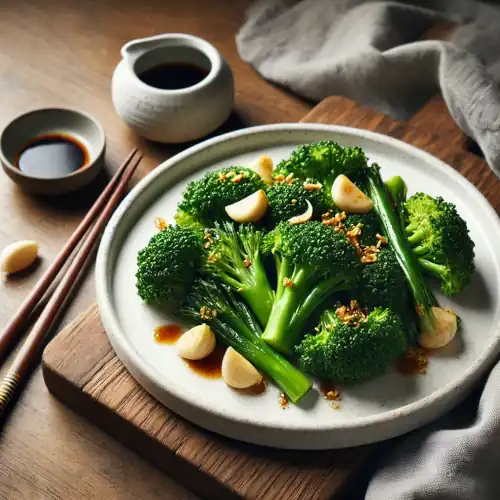 Brócoli Salteado con Ajo chino